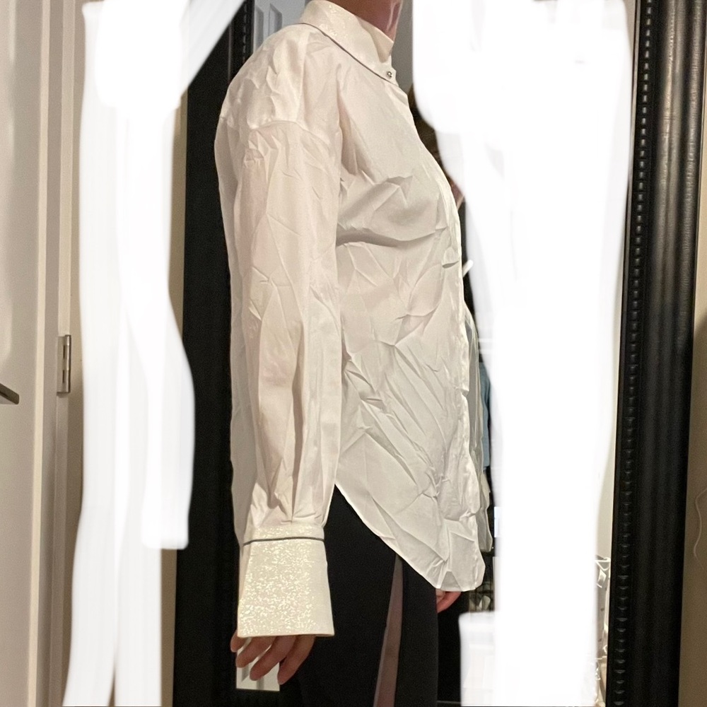 Brunello Cucinelli White Dress Shirt - Picture 4 of 10